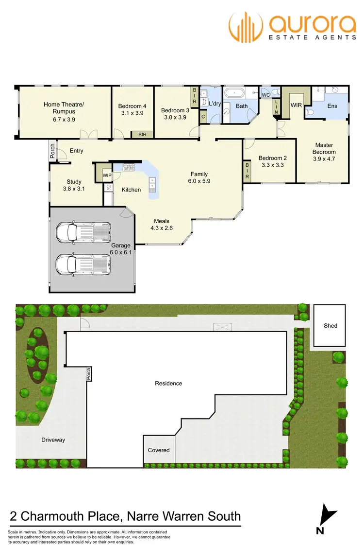 Floorplan of Homely house listing, 2 Charmouth Place, Narre Warren South VIC 3805