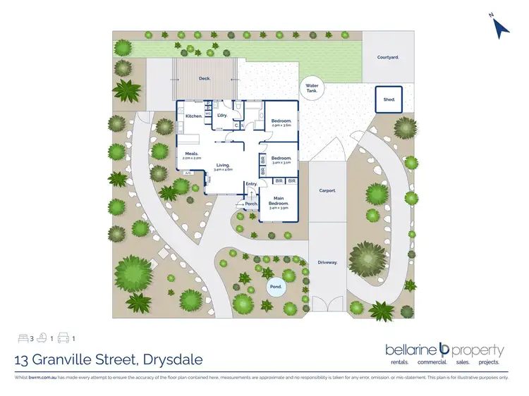 Floorplan of Homely house listing, 13 Granville Street, Drysdale VIC 3222