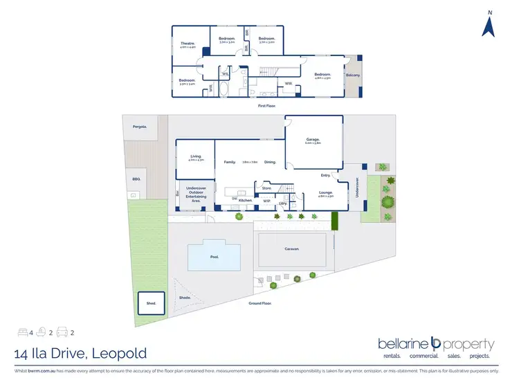 Floorplan of Homely house listing, 14 Ila Drive, Leopold VIC 3224