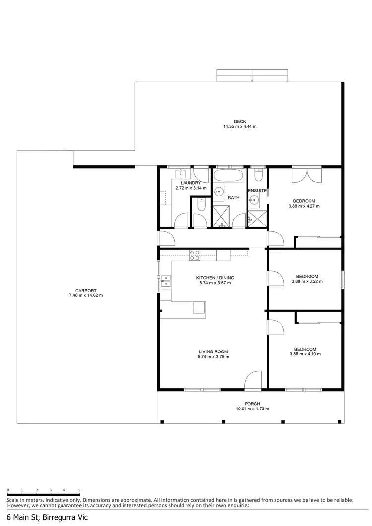 Floorplan of Homely house listing, 6 Main Street, Birregurra VIC 3242
