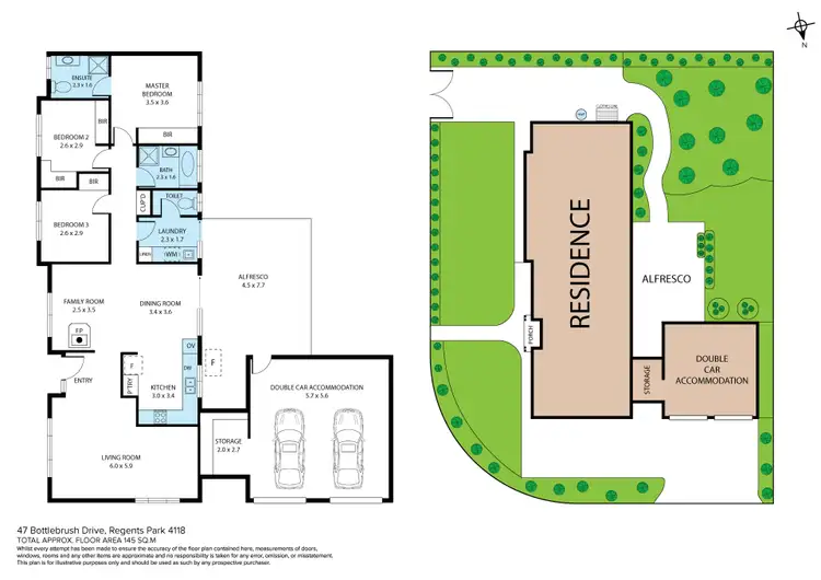 Floorplan of Homely house listing, 47 Bottlebrush Drive, Regents Park QLD 4118
