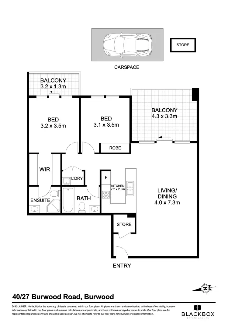 Floorplan of Homely apartment listing, 40/27-29 Burwood Road, Burwood NSW 2134