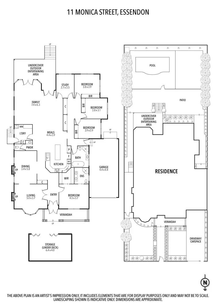 Floorplan of Homely house listing, 11 Monica Street, Essendon VIC 3040