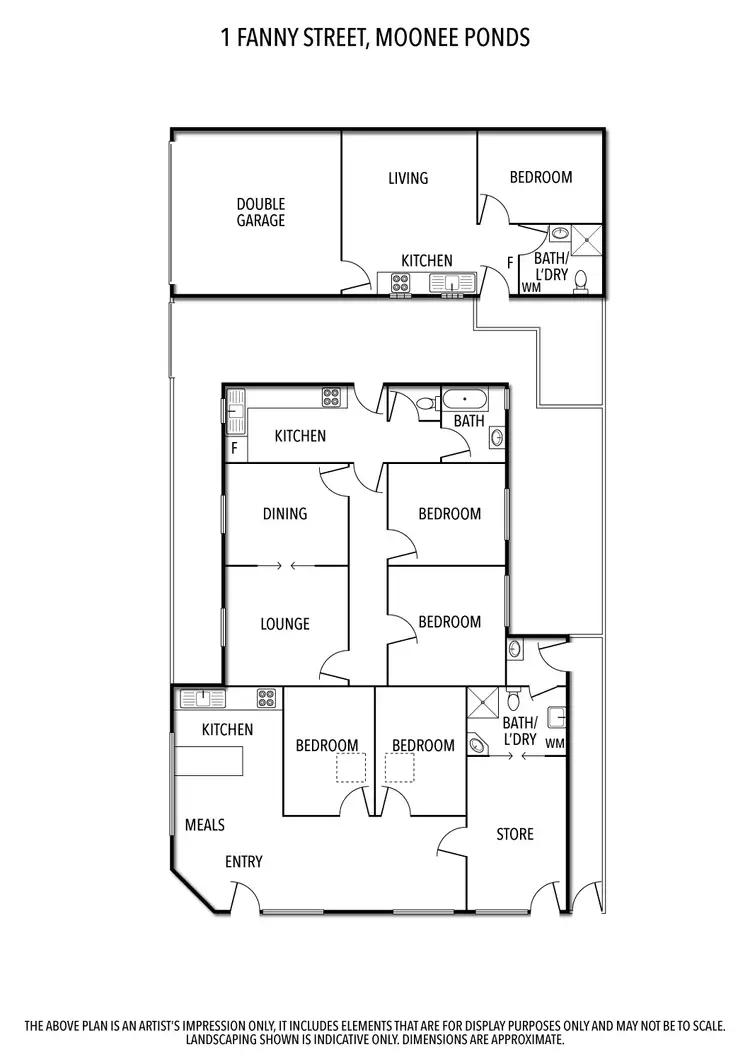 Floorplan of Homely house listing, 1 Fanny Street, Moonee Ponds VIC 3039