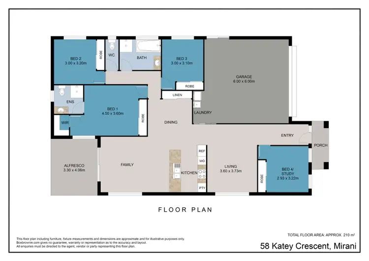 Floorplan of Homely house listing, 58 Katey Crescent, Mirani QLD 4754