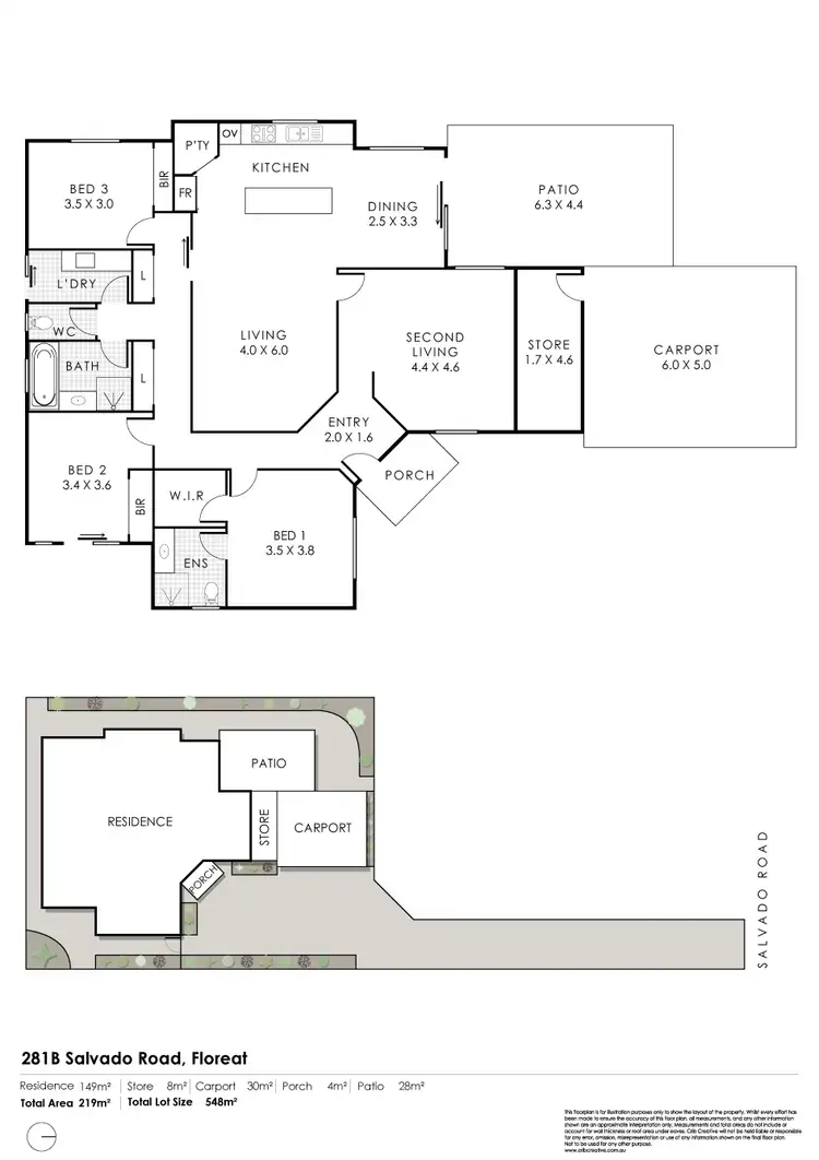 Floorplan of Homely house listing, 281B Salvado Road, Floreat WA 6014