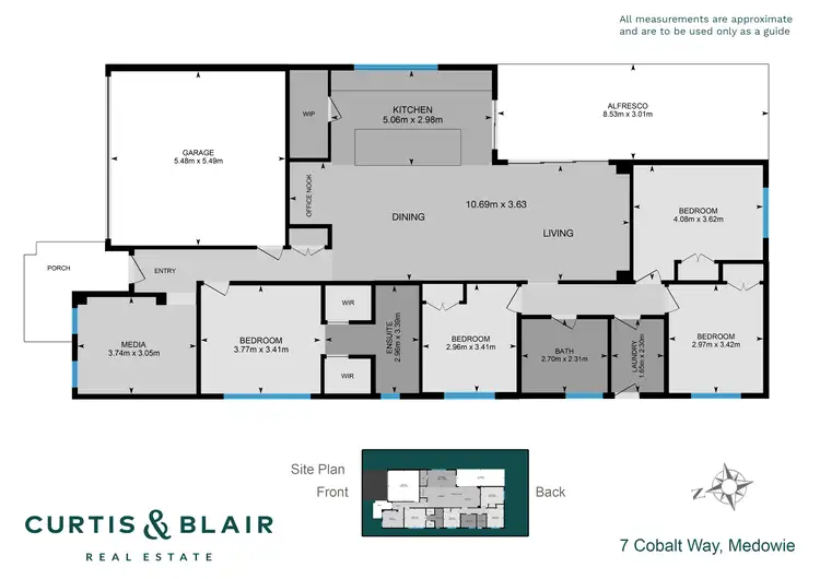 Floorplan of Homely house listing, 7 Cobalt Way, Medowie NSW 2318