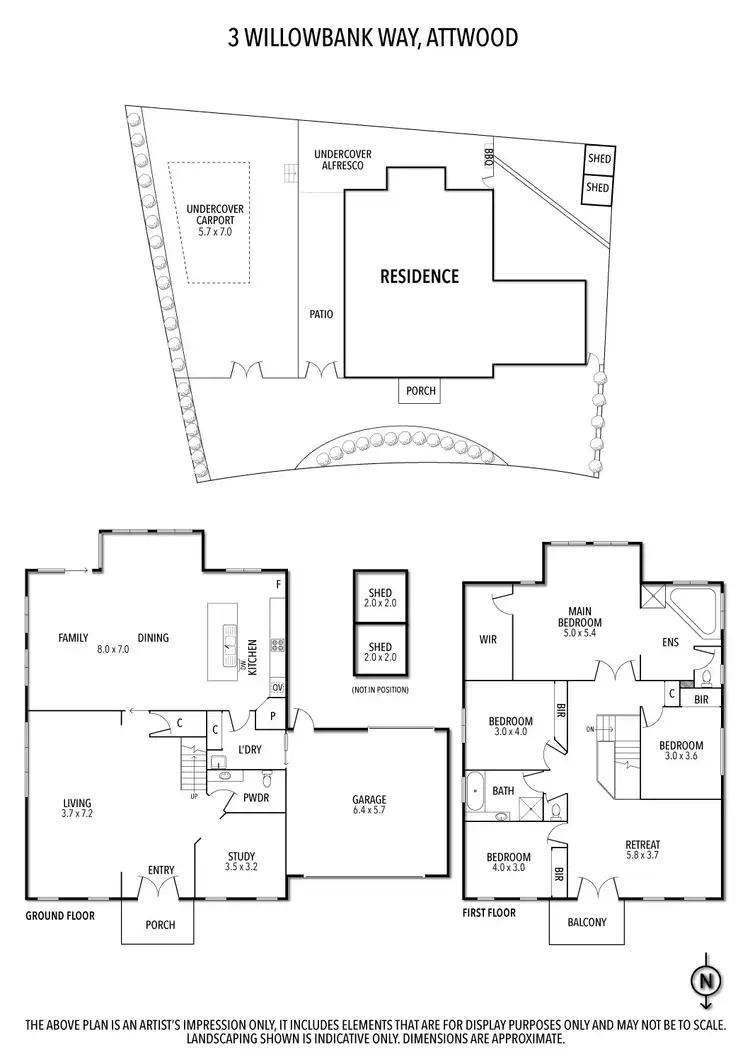 Floorplan of Homely house listing, 3 Willowbank Way, Attwood VIC 3049