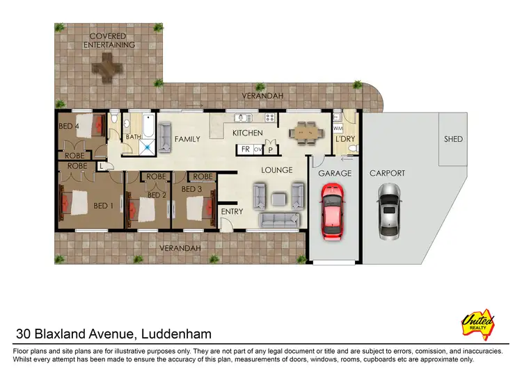 Floorplan of Homely house listing, 30 Blaxland Avenue, Luddenham NSW 2745