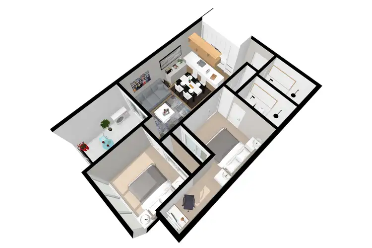 Floorplan of Homely apartment listing, 718/8 Lygon Street, Brunswick East VIC 3057