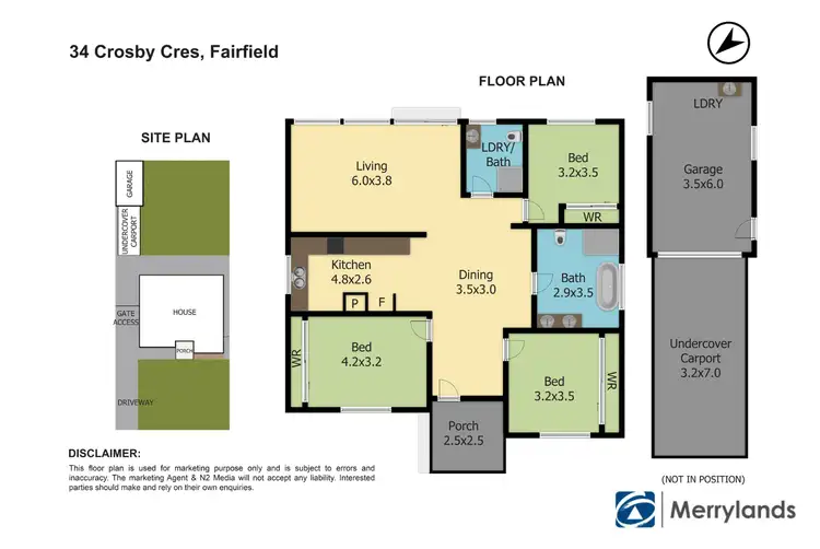 Floorplan of Homely house listing, 34 Crosby Crescent, Fairfield NSW 2165