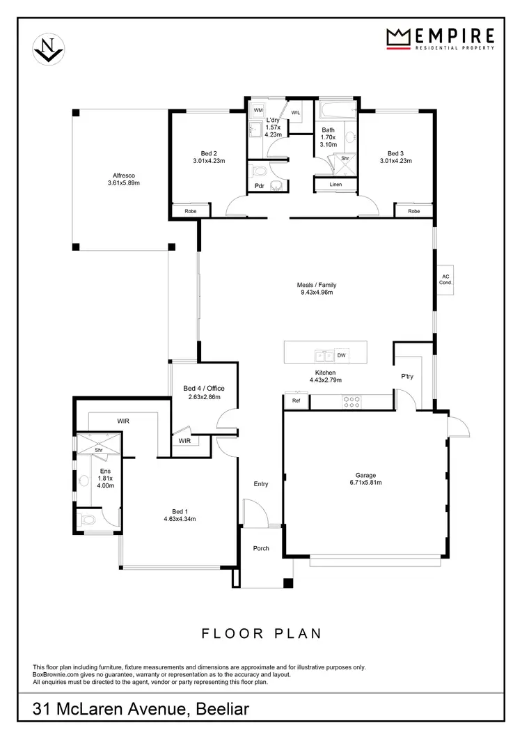 Floorplan of Homely house listing, 31 Mclaren Avenue, Beeliar WA 6164