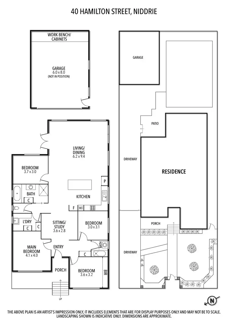 Floorplan of Homely house listing, 40 Hamilton Street, Niddrie VIC 3042