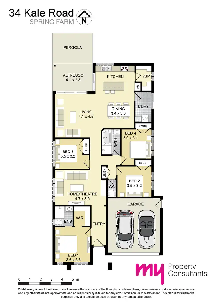 Floorplan of Homely house listing, 34 Kale Road, Spring Farm NSW 2570