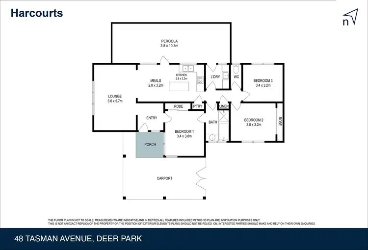 Floorplan of Homely house listing, 48 Tasman Avenue, Deer Park VIC 3023