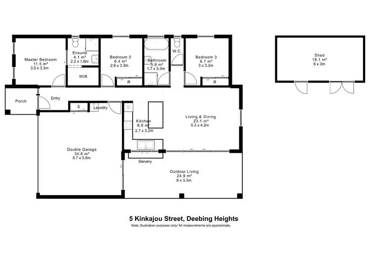Floorplan of Homely house listing, 5 Kinkajou Street, Deebing Heights QLD 4306