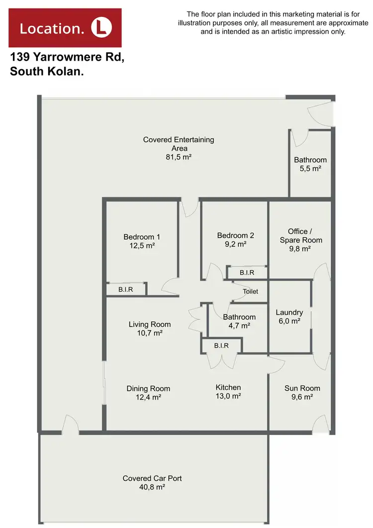 Floorplan of Homely rural property listing, 139 Yarrowmere Road, South Kolan QLD 4670
