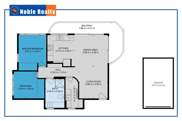 Floorplan of Homely apartment listing, 4/6-8 Wharf Street, Tuncurry NSW 2428
