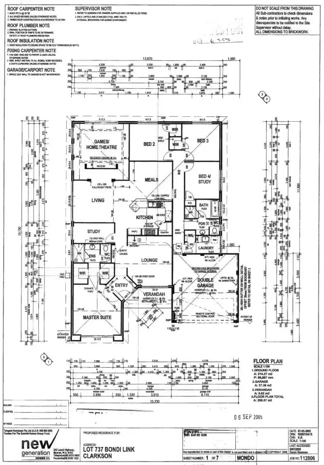 Floorplan of Homely house listing, 1 Bondi Link, Clarkson WA 6030