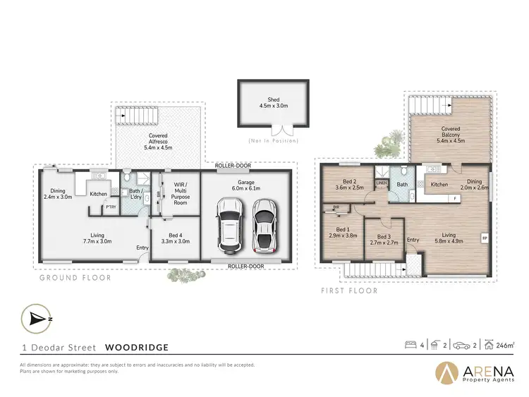Floorplan of Homely house listing, 1 Deodar Street, Woodridge QLD 4114