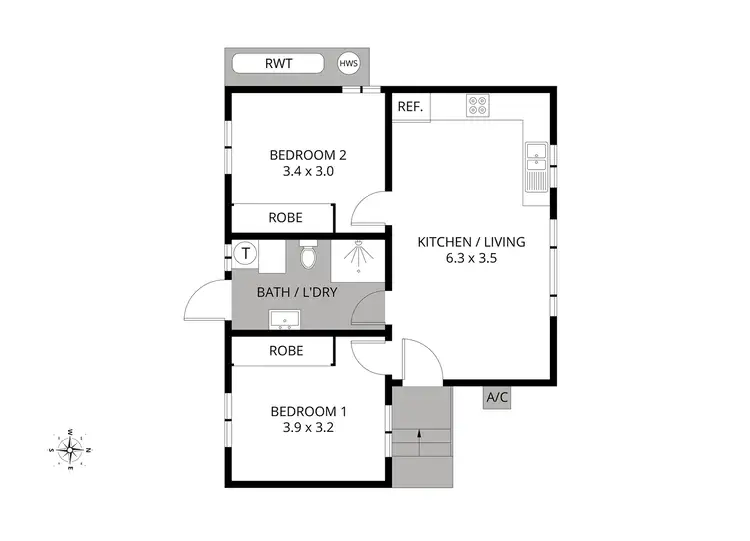 Floorplan of Homely house listing, 13 Cringila Street, Cringila NSW 2502