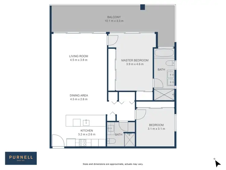 Floorplan of Homely apartment listing, 56/21 Dawes Street, Kingston ACT 2604