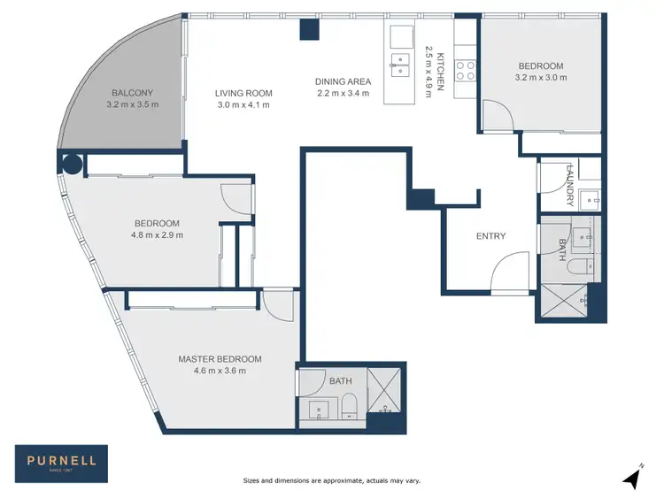 Floorplan of Homely apartment listing, 2504/1 Grazier Lane, Belconnen ACT 2617