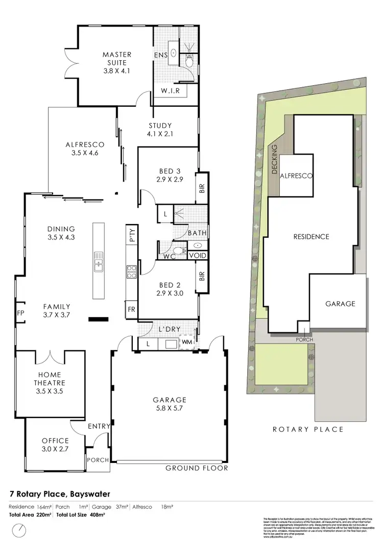 Floorplan of Homely house listing, 7 Rotary Place, Bayswater WA 6053