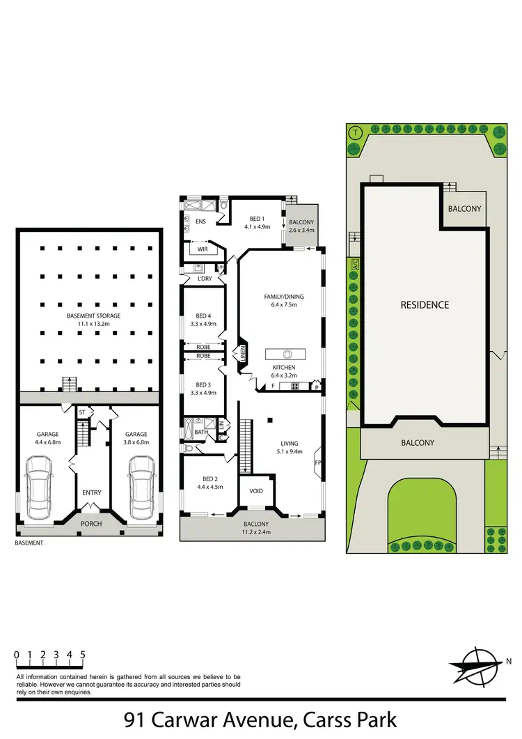 Floorplan of Homely house listing, 91 Carwar Avenue, Carss Park NSW 2221
