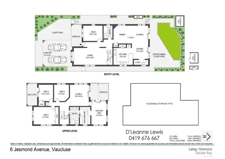 Floorplan of Homely house listing, 6 Jesmond Avenue, Vaucluse NSW 2030