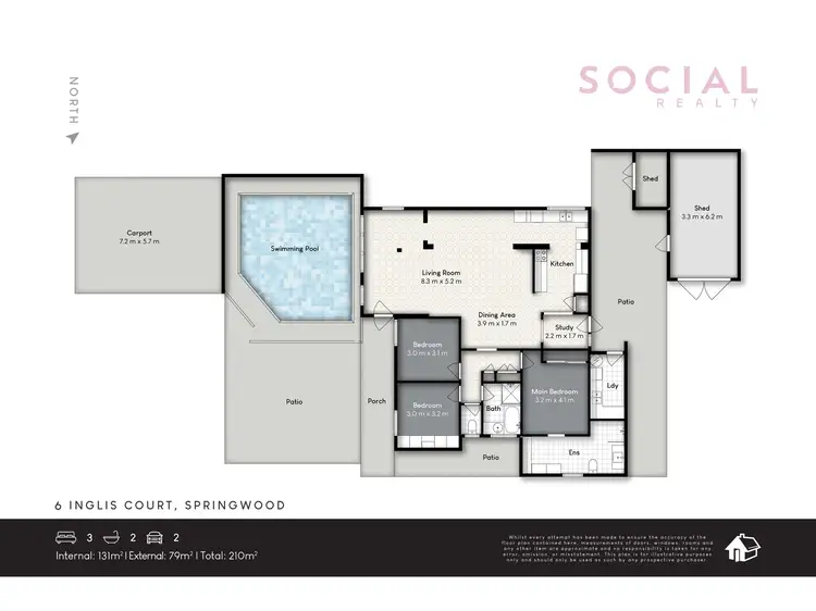 Floorplan of Homely house listing, 6 Inglis Court, Springwood QLD 4127