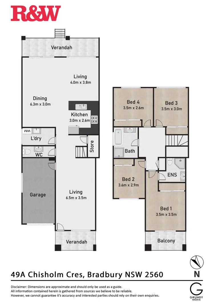 Floorplan of Homely house listing, 49A Chisholm Crescent, Bradbury NSW 2560