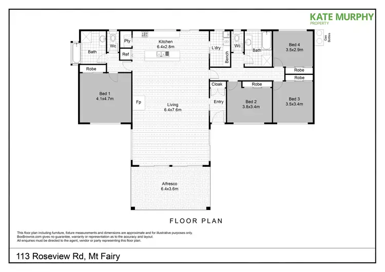 Floorplan of Homely rural property listing, 113 Roseview Road, Mount Fairy NSW 2580