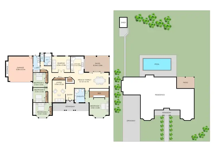 Floorplan of Homely rural property listing, 14-16 Forestpark Place, Upper Caboolture QLD 4510