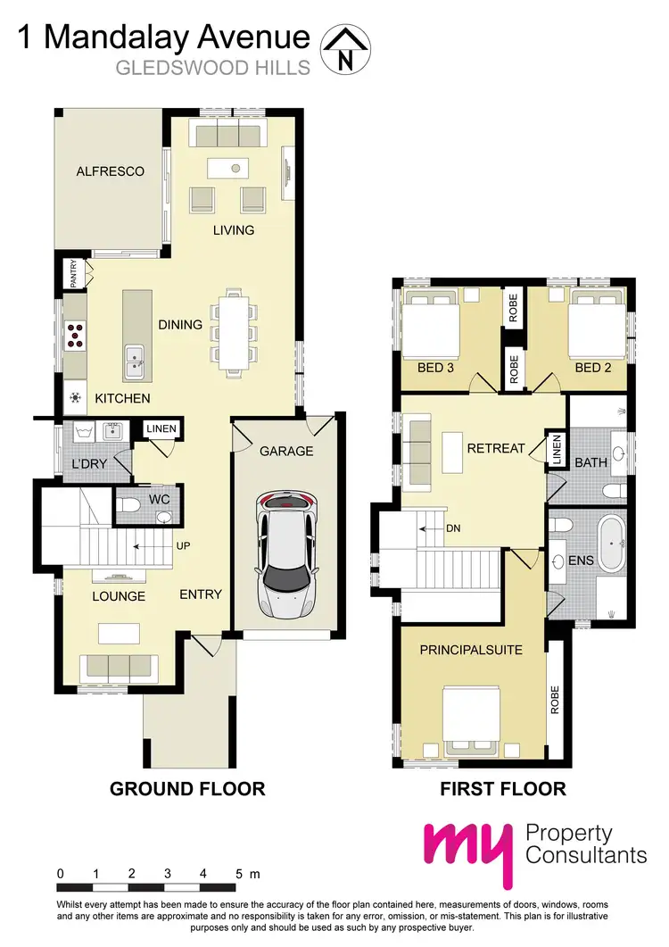 Floorplan of Homely house listing, 1 Mandalay Avenue, Gledswood Hills NSW 2557