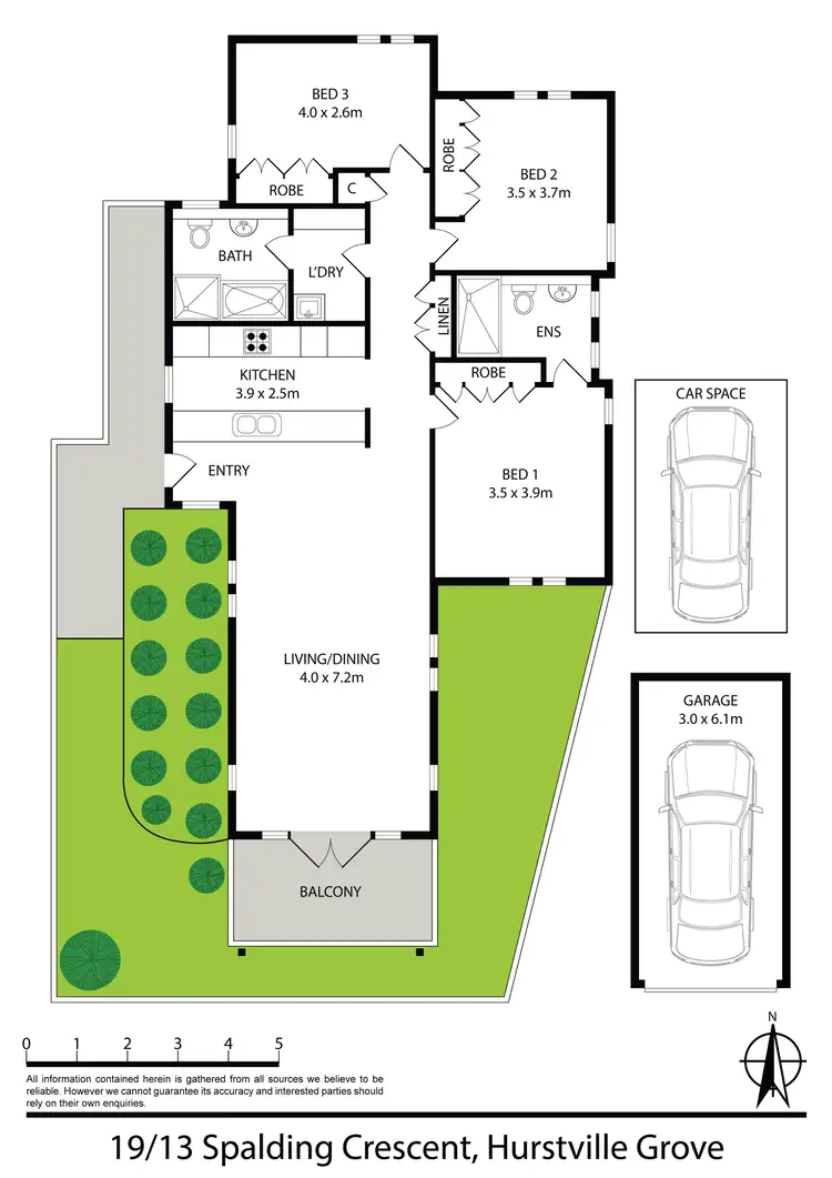 Floorplan of Homely apartment listing, 19/13 Spalding Crescent, Hurstville Grove NSW 2220