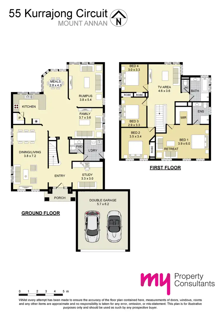 Floorplan of Homely house listing, 55 Kurrajong Circuit, Mount Annan NSW 2567