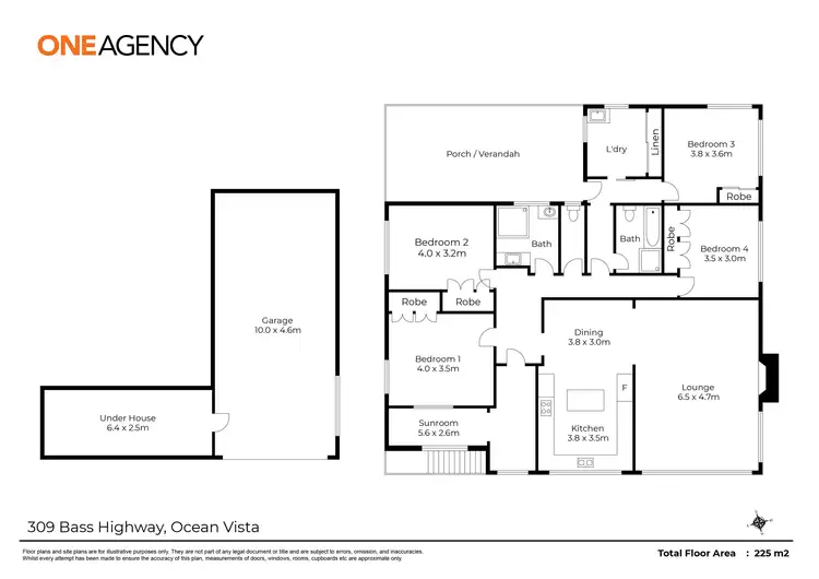 Floorplan of Homely house listing, 309 Bass Highway, Ocean Vista TAS 7320