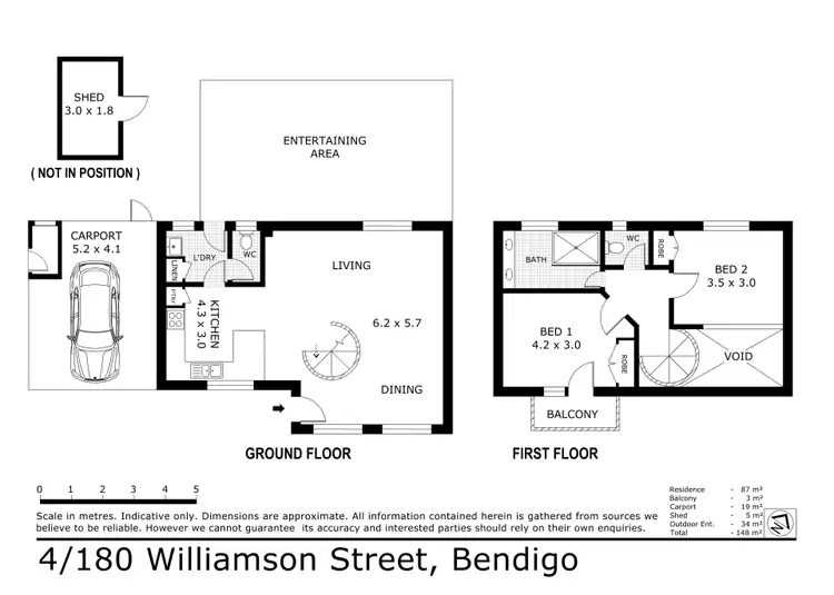 Floorplan of Homely unit listing, 4/180 Williamson Street, Kennington VIC 3550