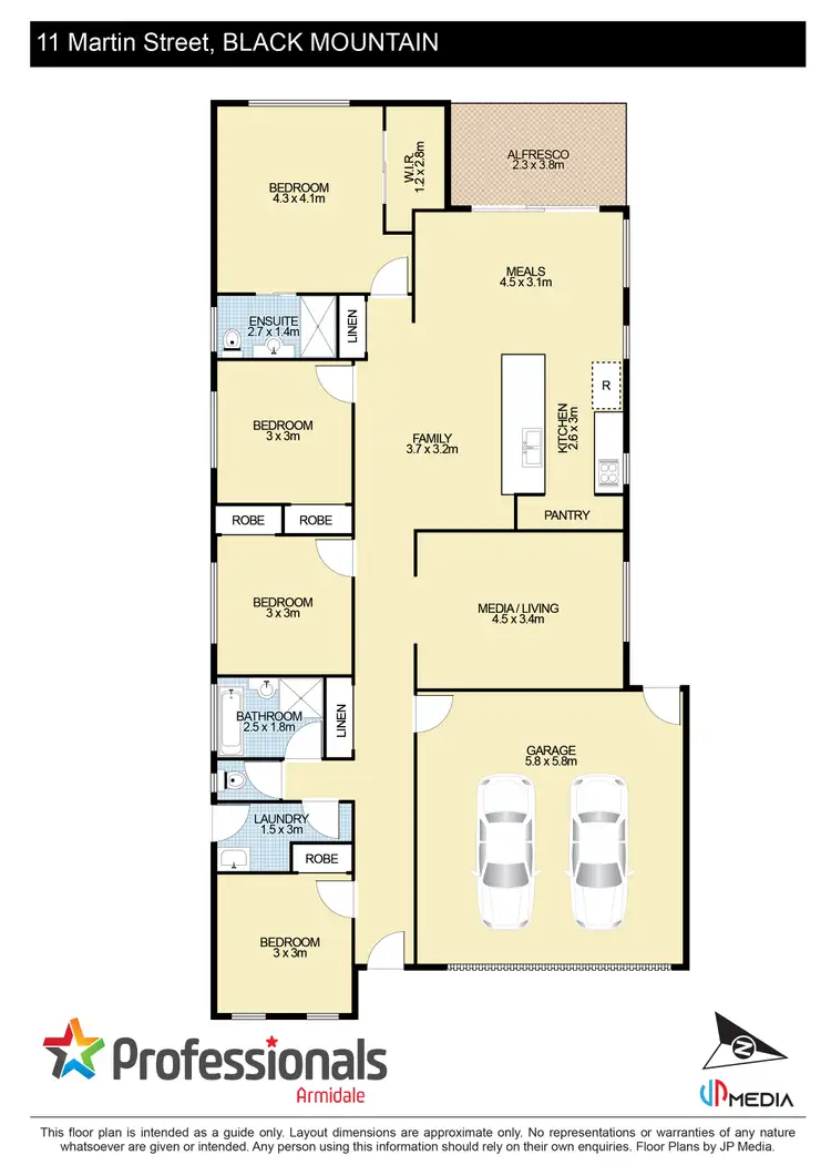 Floorplan of Homely house listing, 11 Martin Drive, Black Mountain NSW 2365