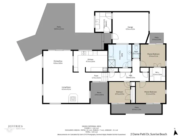 Floorplan of Homely house listing, 2 Dame Patti Drive, Sunrise Beach QLD 4567