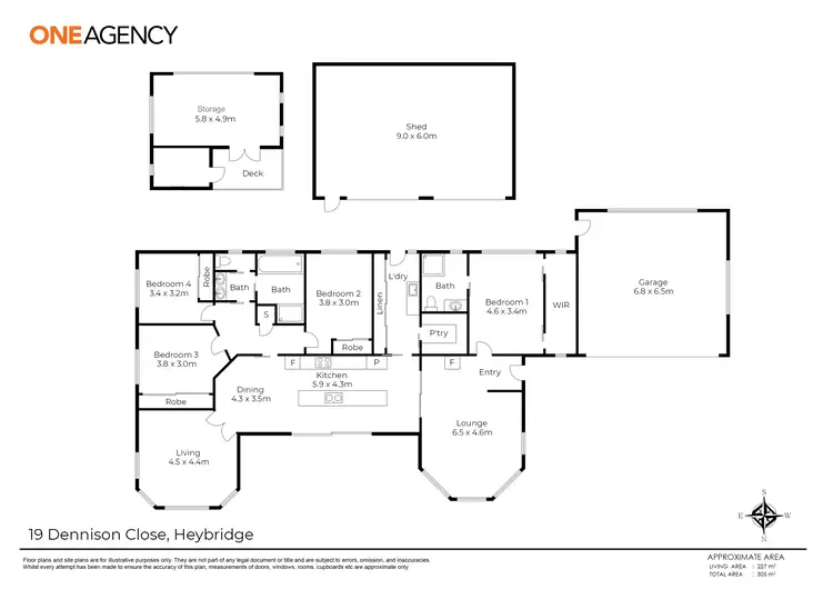 Floorplan of Homely house listing, 19 Dennison Close, Heybridge TAS 7316