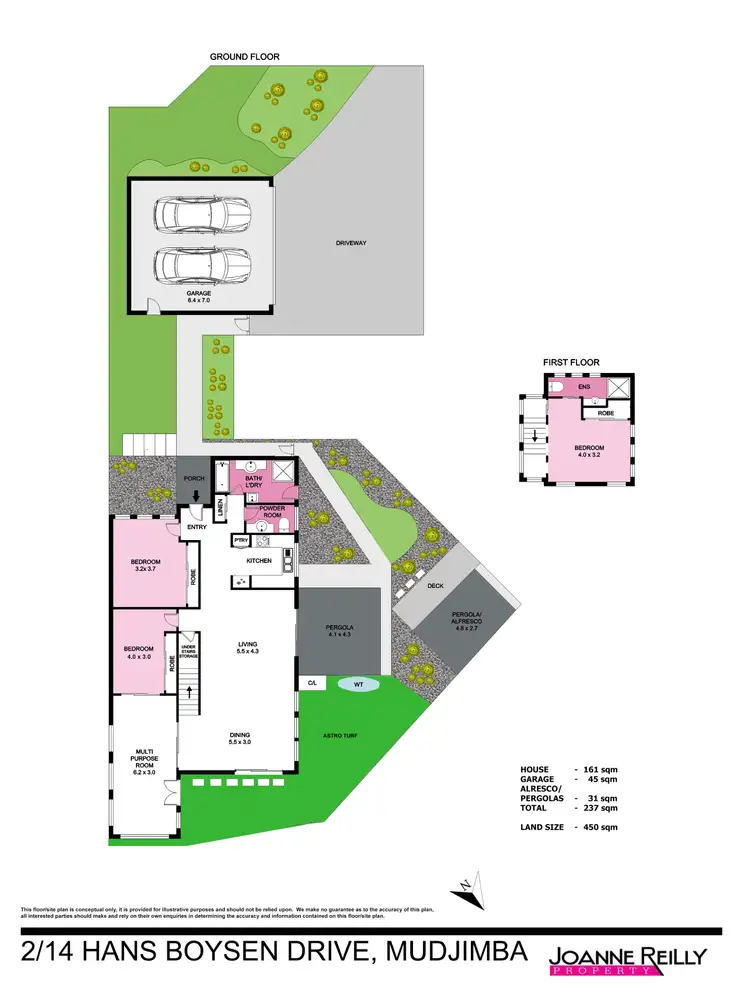 Floorplan of Homely house listing, 2/14 Hans Boysen Drive, Mudjimba QLD 4564