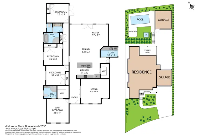 Floorplan of Homely house listing, 6 Murndal Place, Bourkelands NSW 2650