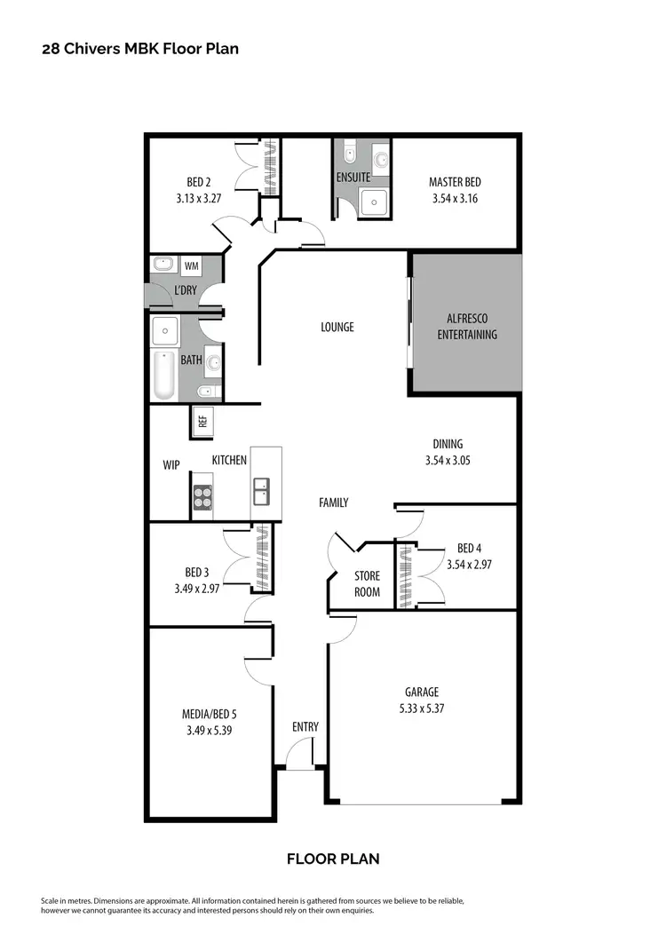 Floorplan of Homely house listing, 28 Chivers Circuit, Muswellbrook NSW 2333