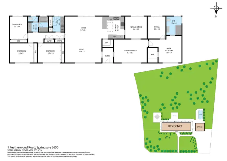 Floorplan of Homely house listing, 1 Featherwood Road, Springvale NSW 2650