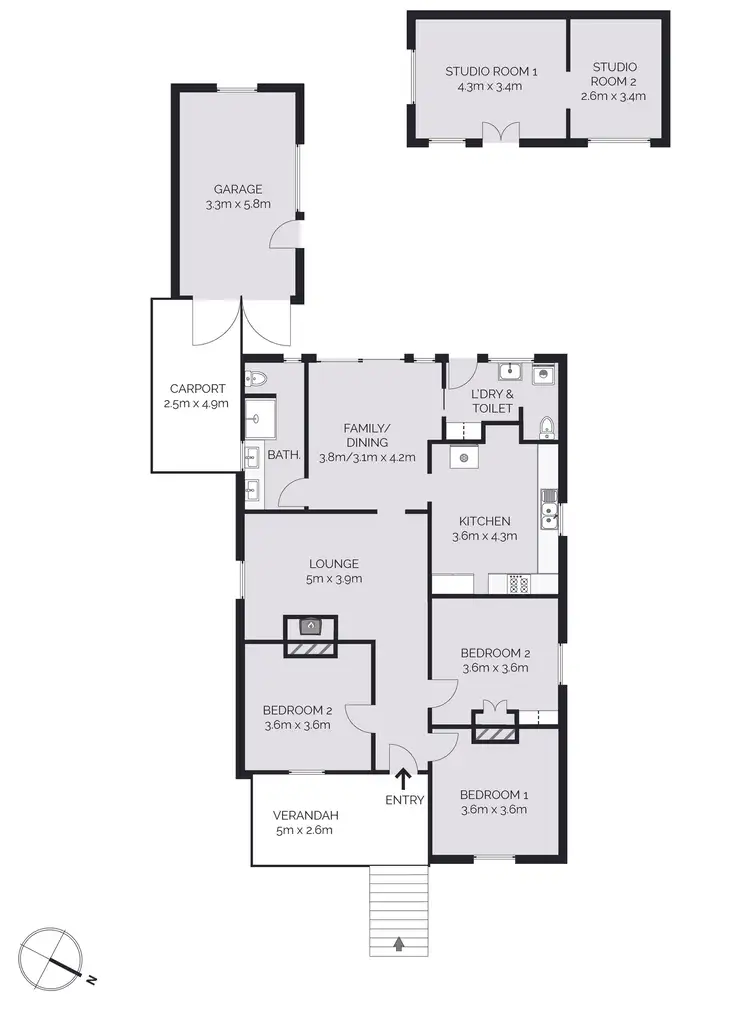 Floorplan of Homely house listing, 18 Brilliant Street, South Bathurst NSW 2795