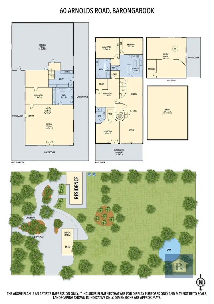 Floorplan of Homely rural property listing, 60 Arnolds Road, Barongarook VIC 3249