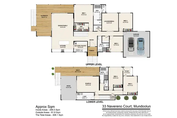 Floorplan of Homely rural property listing, 33 Navereno Court, Mundoolun QLD 4285