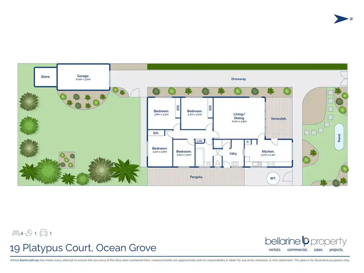 Floorplan of Homely house listing, 19 Platypus Court, Ocean Grove VIC 3226